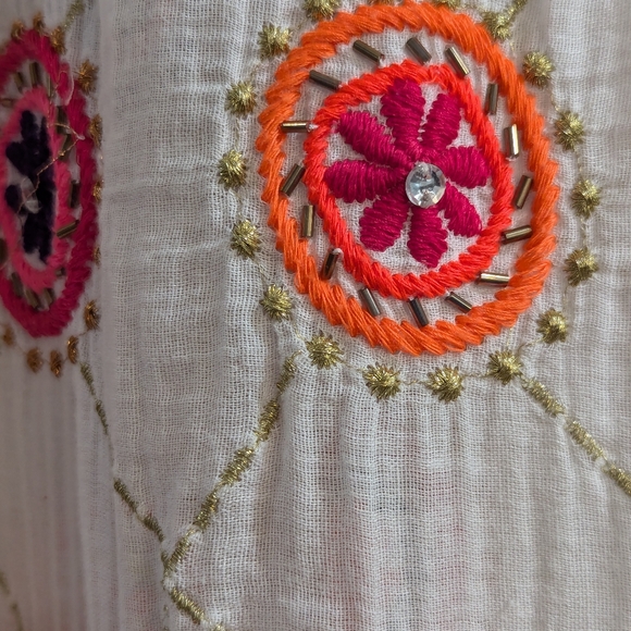 Ruby Yaya Embroidered Tunic Kaftan Dress Size XL - Picture 8 of 10